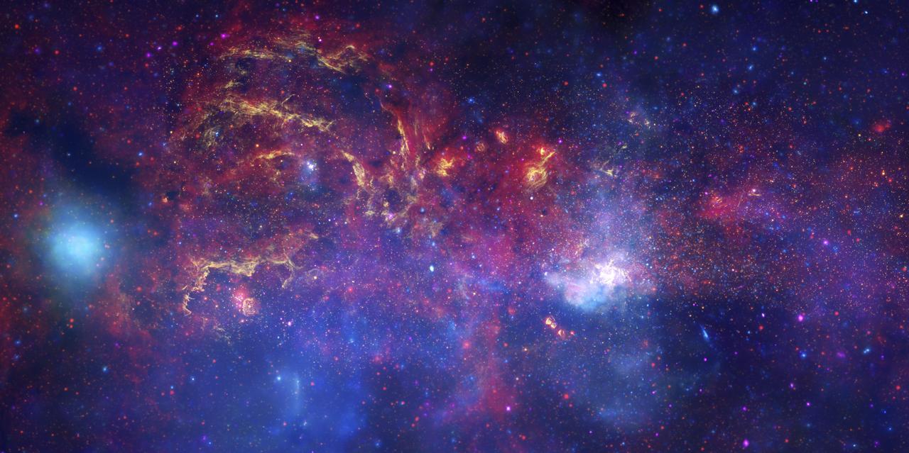 Deep space nebula and stars